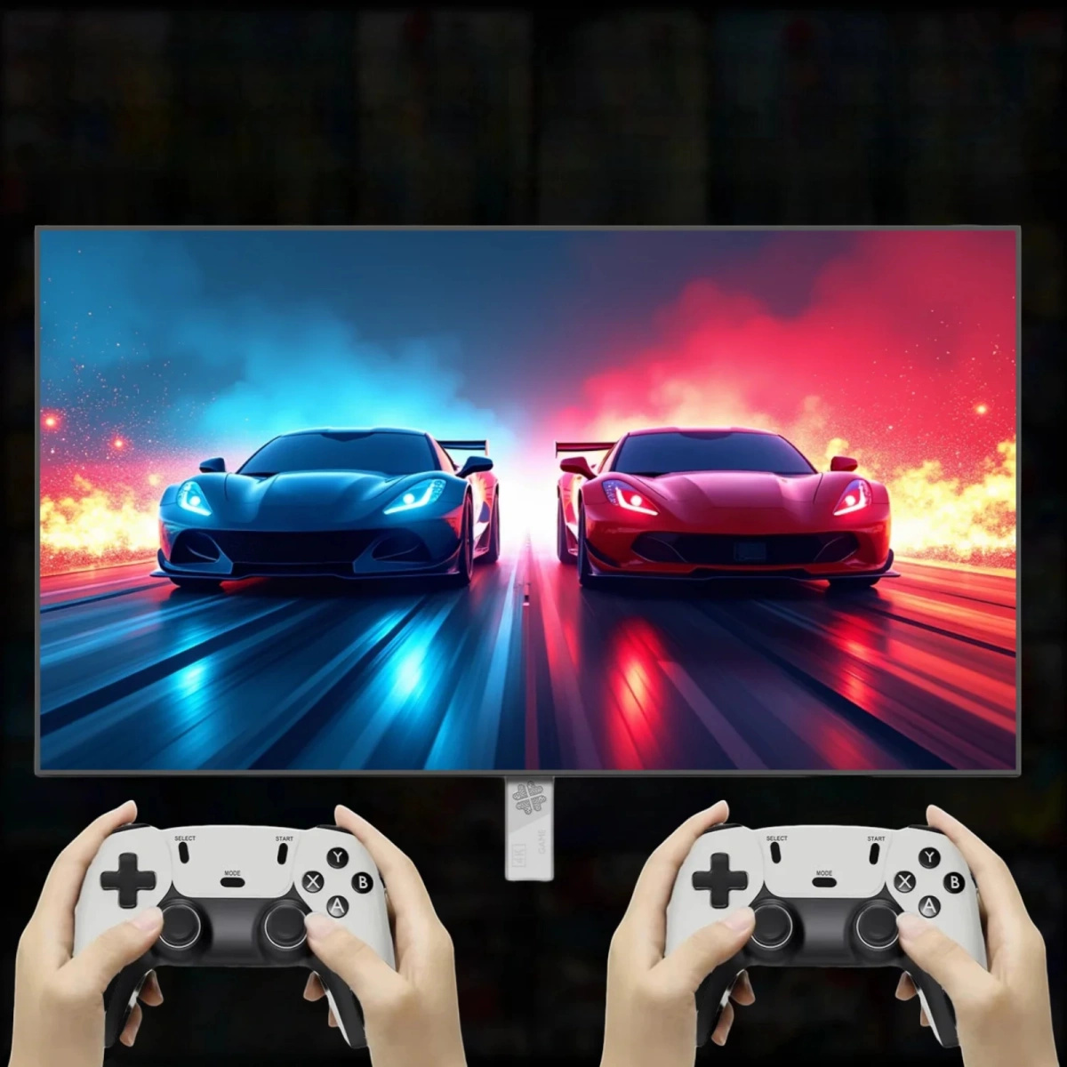 KONSOLA PRZENOŚNA RETRO M8 40000 GIER 2 PADY HDMI 4K PRO GIERKA TELEWIZYJNA