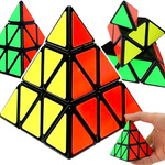 KOSTKA LOGICZNA PIRAMIDA PYRAMINX UKŁADANKA ŁAMIGŁÓWKA EDUKACYJNA DLA DZIECI