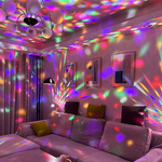 ŻARÓWKA DYSKOTEKOWA OBROTOWA LED DEKORACJA DESIGNERSKA KOLOROWY DIAMENT