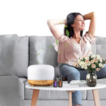 NAWILŻACZ POWIETRZA DYFUZOR AROMATERAPIA LAMPKA NOCNA LED RGB Z PILOTEM USB