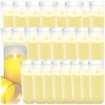 ŚWIECZKA LED 15CM ELEKTRYCZNY WKŁAD DO ZNICZY ŚWIECA EFEKT PŁOMIENIA ZNICZ (Zestaw 24 sztuki)