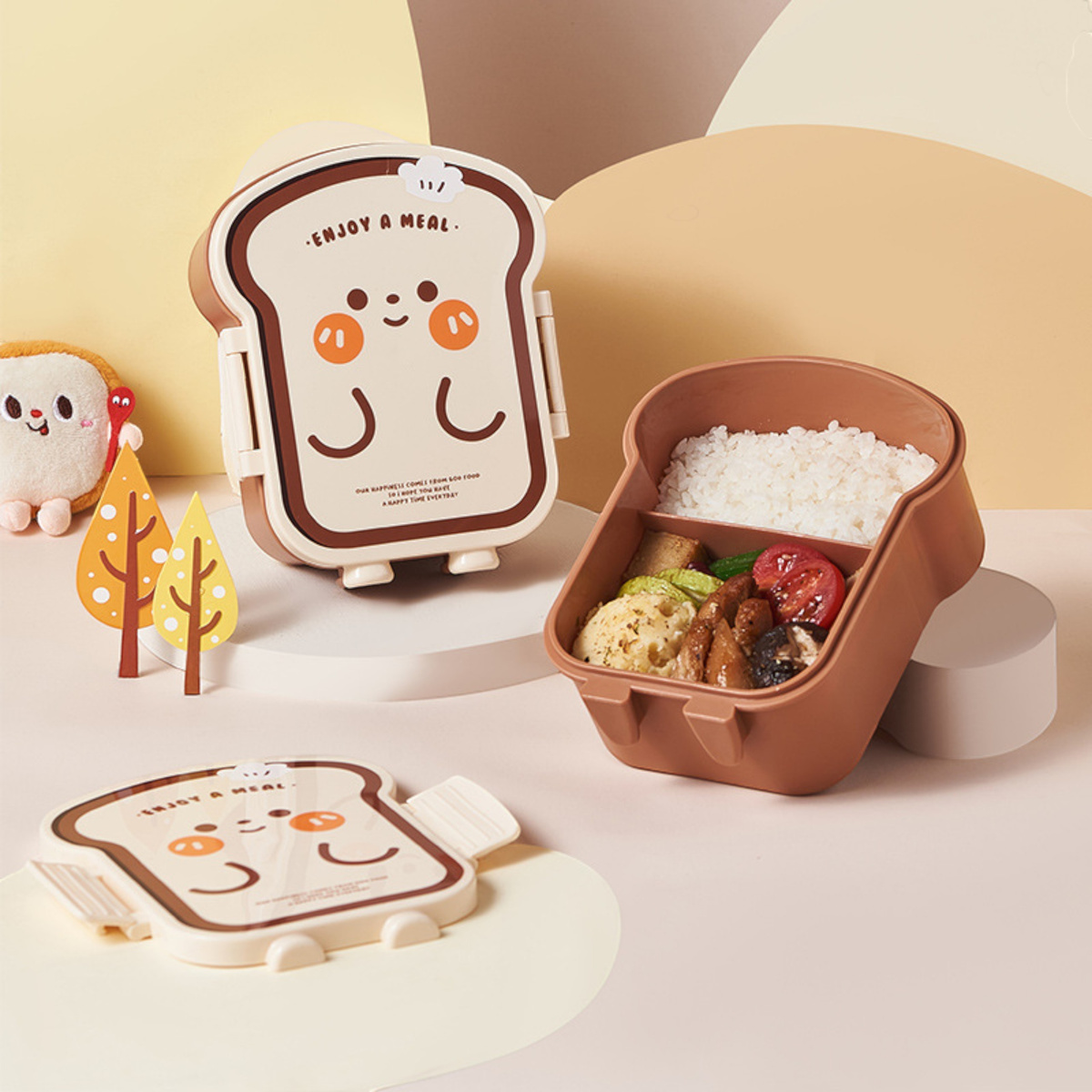 POJEMNIK NA JEDZENIE DLA DZIECI LUNCH BOX LUNCHBOX ŚNIADANIÓWKA + SZTUĆCE
