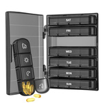 KASETKA TYGODNIOWA NA LEKI POJEMNIK NA 7 DNI PORY DNIA PUDEŁKO ORGANIZER