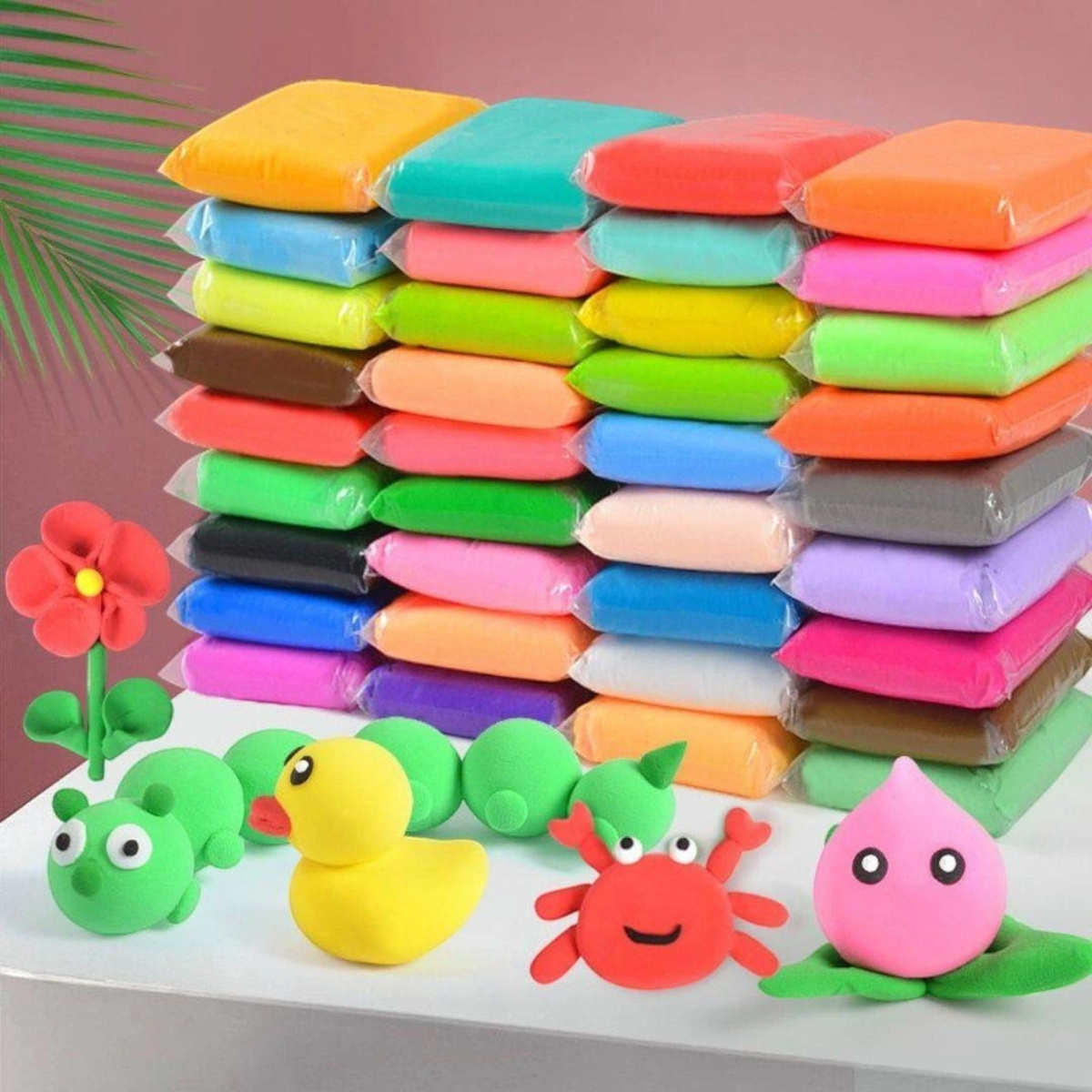 SUPER CLAY PLASTELINA PIANKOLINA GLINA MEGA DUŻA SENSORYCZNA+AKC 12 KOLORÓW