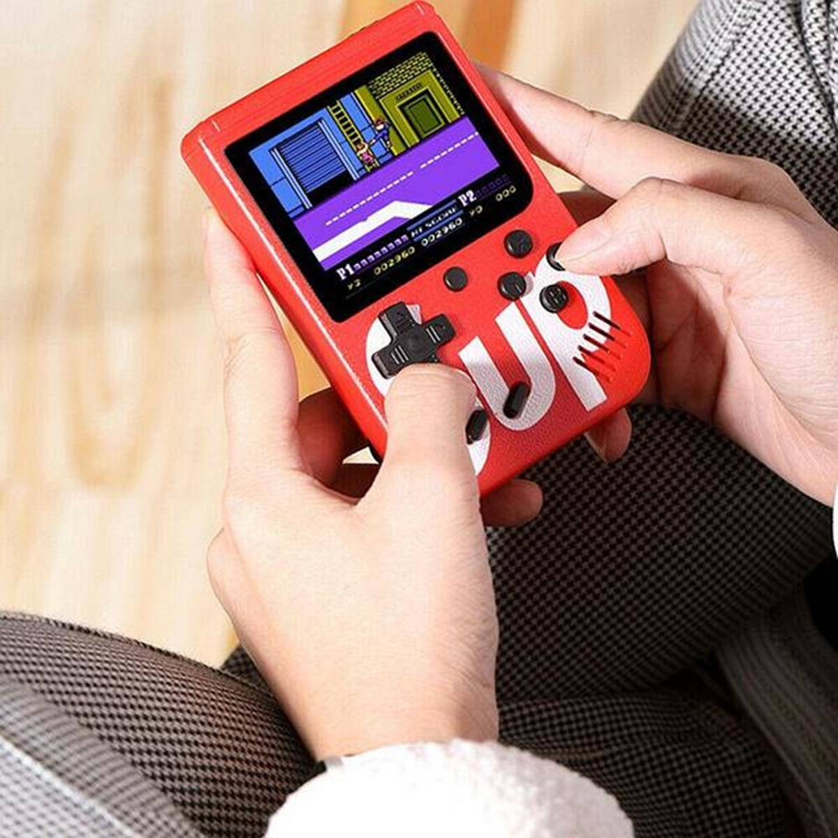 MINI KONSOLA RETRO PRZENOŚNA GRA 400 GIER NA TV KOLOROWE GIERKI GAME BOX