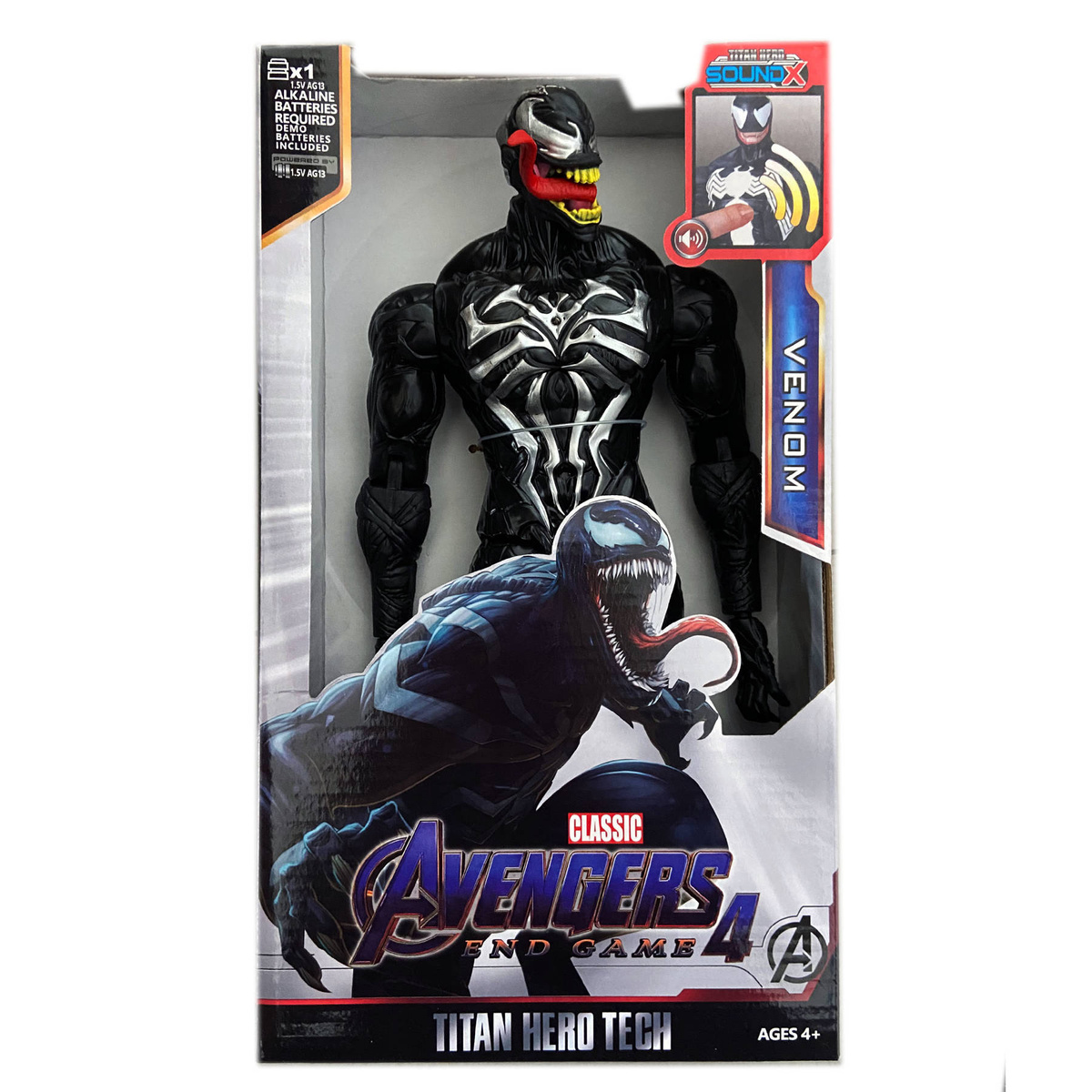 VENOM DUŻA INTERAKTYWNA RUCHOMA FIGURKA DŹWIĘK 30CM RUSZA SIĘ AVENGERS