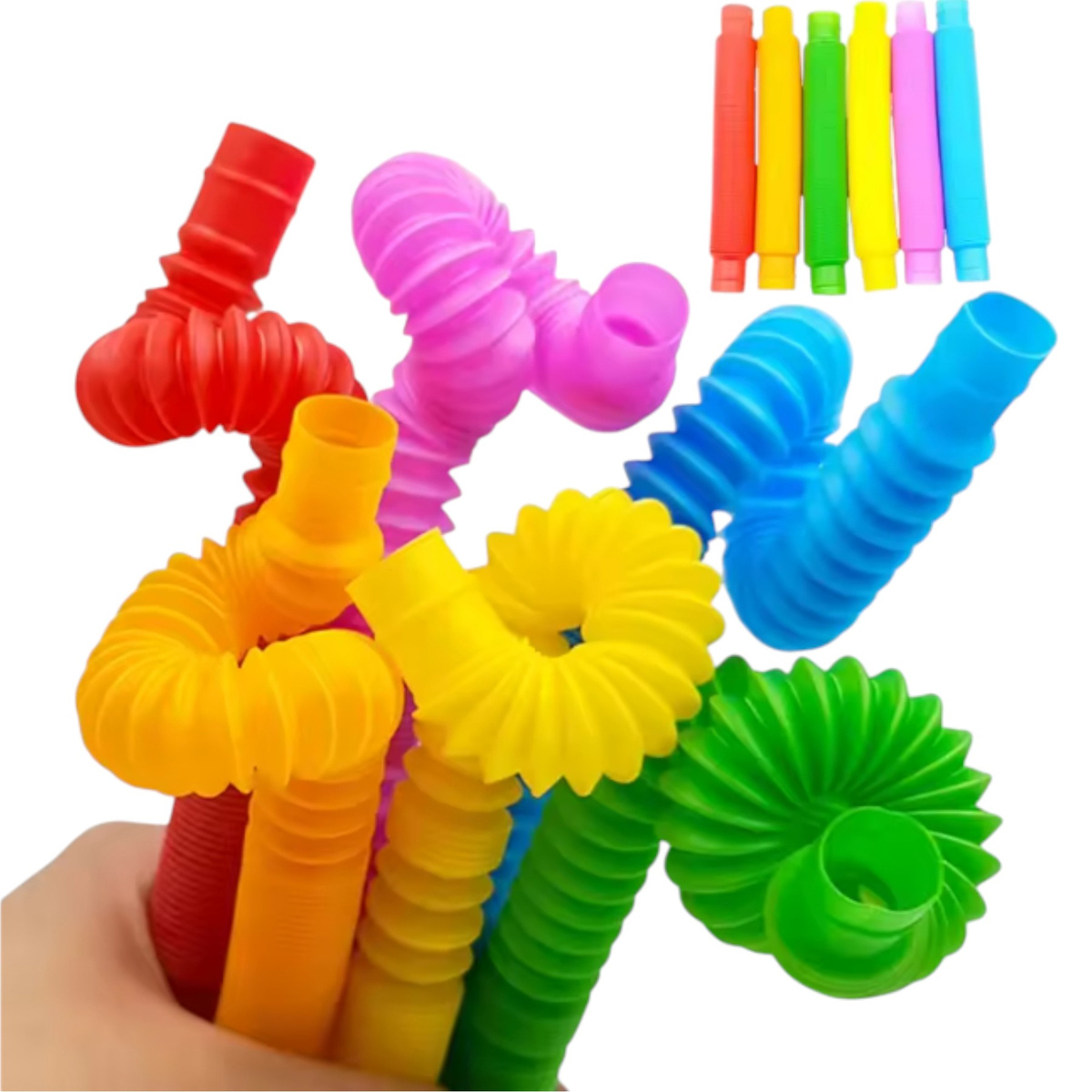 DUŻA RURKA ANTYSTRESOWA SENSORYCZNA GNIOTEK RURA POP TUBE XXL MEGA ROZCIĄGLIWA