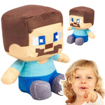 DUŻA MASKOTKA STEVE MINECRAFT PRZYTULANKA PLUSZAK LUDEK Z GRY MIĘKKA POSTAĆ