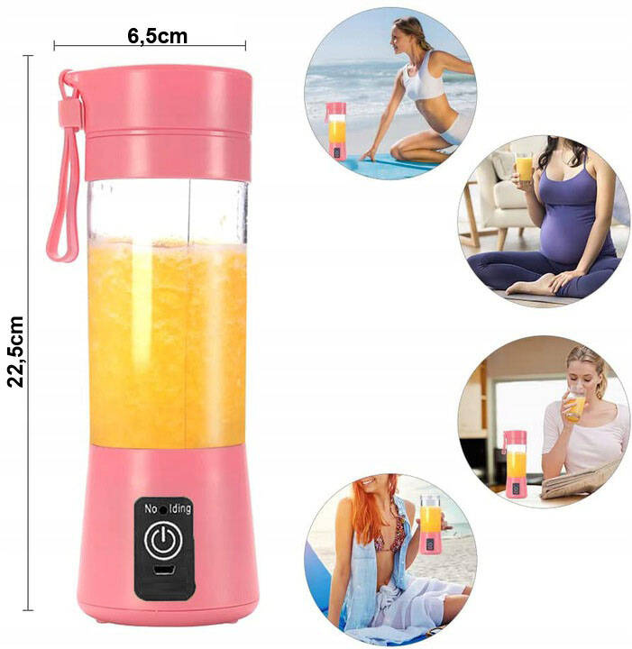  BLENDER MIKSER TURYSTYCZNY USB AKUMULATOR 380ML PREZENT BEZPRZEWODOWY 72 
