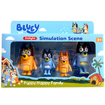 FIGURKI BLUEY I BINGO ZESTAW FIGUREK 4 SZTUKI RODZINA PIESKI FIGURKA MAMA