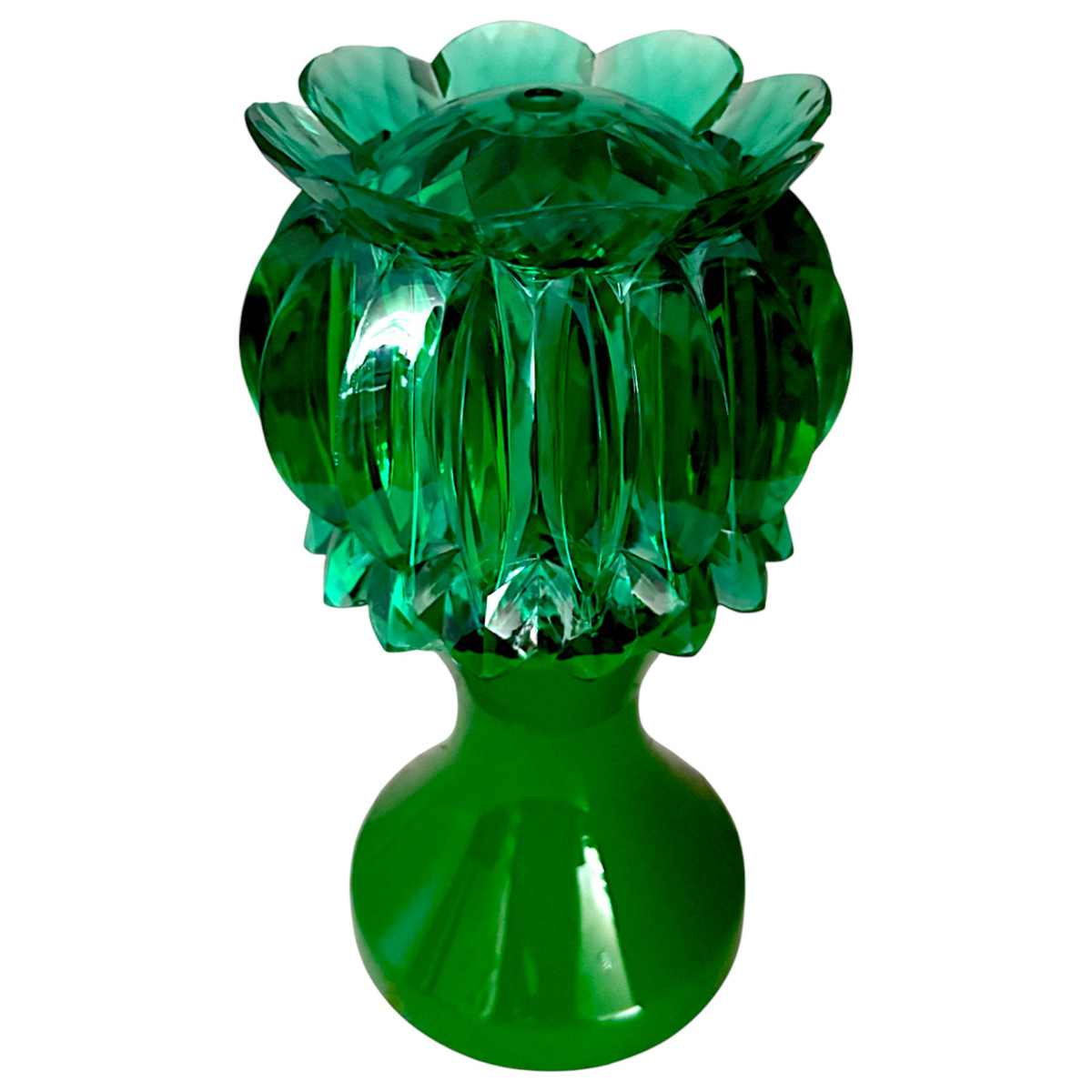 LAMPKA LED OBROTOWA DEKORACYJNY PROJEKTOR OBROTOWY ŚWIECI LED 18CM KRYSZTAŁ