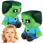 MINECRAFT BABY ZOMBIE PLUSZOWA MASKOTKA Z GRY PLUSZAK DUŻA PRZYTUALNKA 