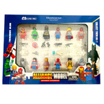 FIGURKI AVENGERS DUŻY ZESTAW 12 SZTUK KLOCKI AKCESORIA MEGA PACK 12w1 XXL