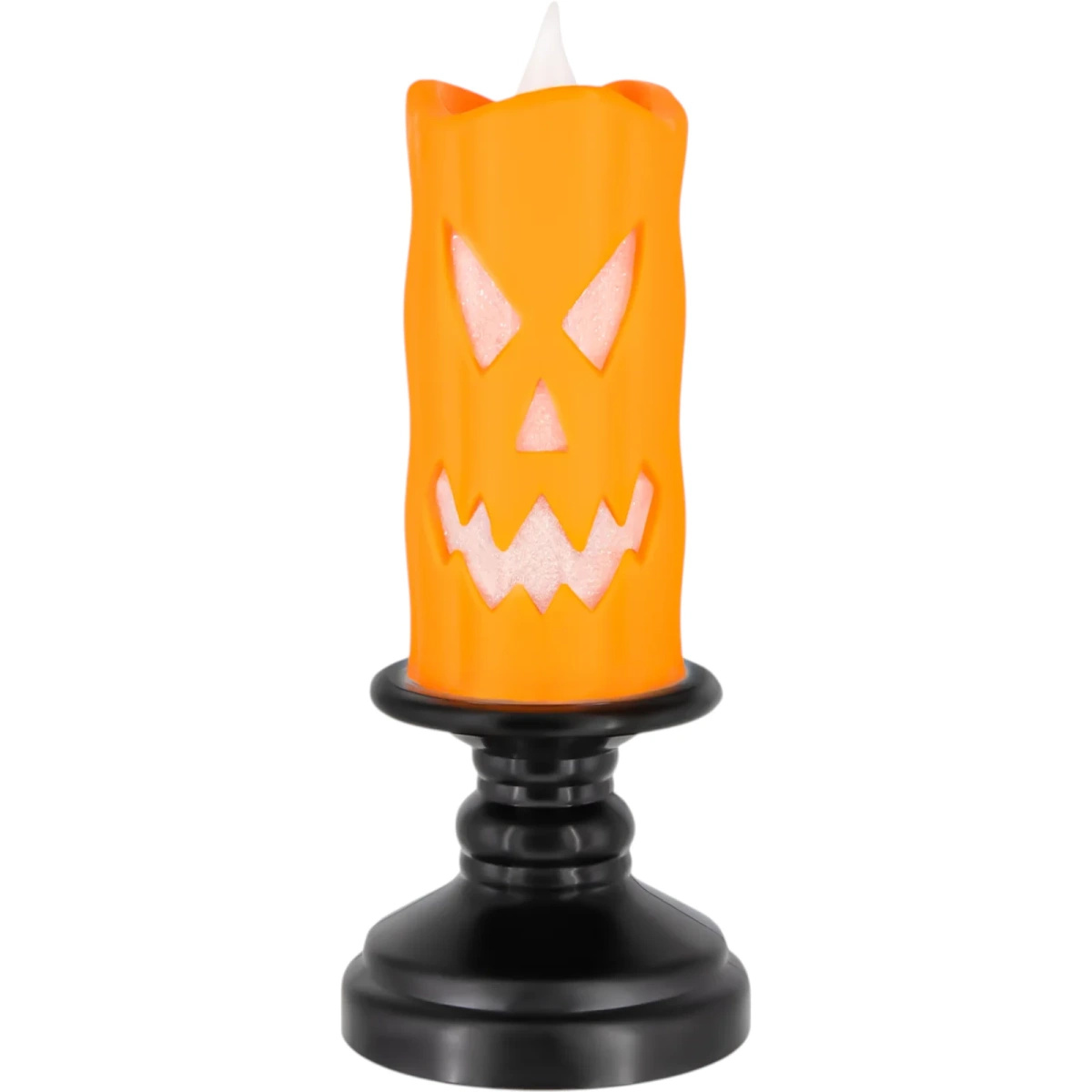LAMPKA ELEKTRYCZNA NA HALLOWEEN OZDOBA ŚWIECZKA DYNIA LED 13CM Zestaw 6szt.