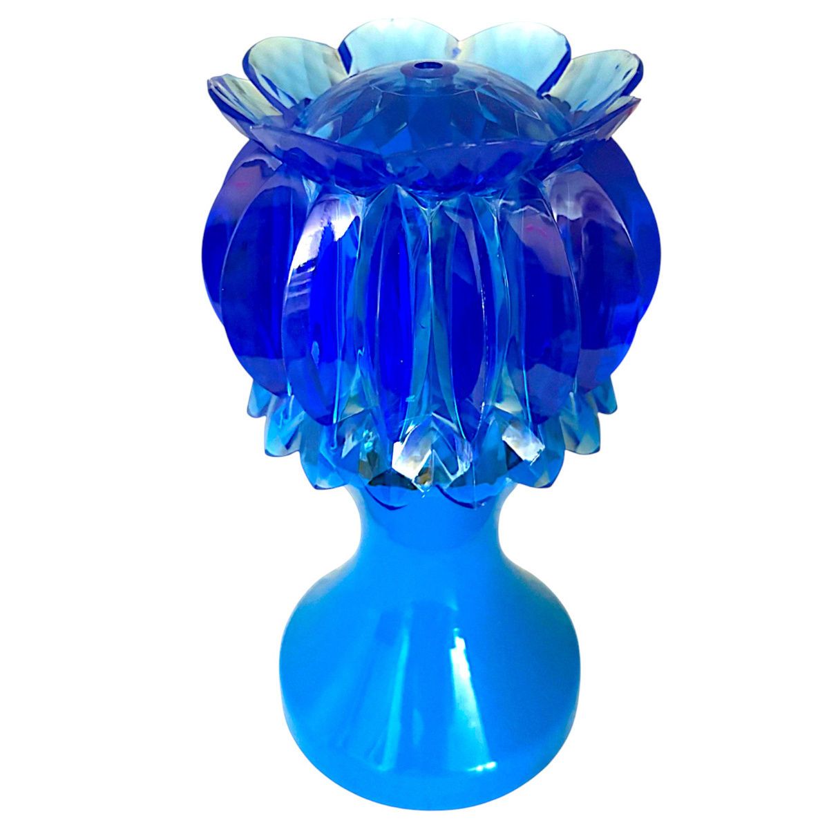 LAMPKA LED OBROTOWA DEKORACYJNY PROJEKTOR OBROTOWY ŚWIECI LED 18CM KRYSZTAŁ