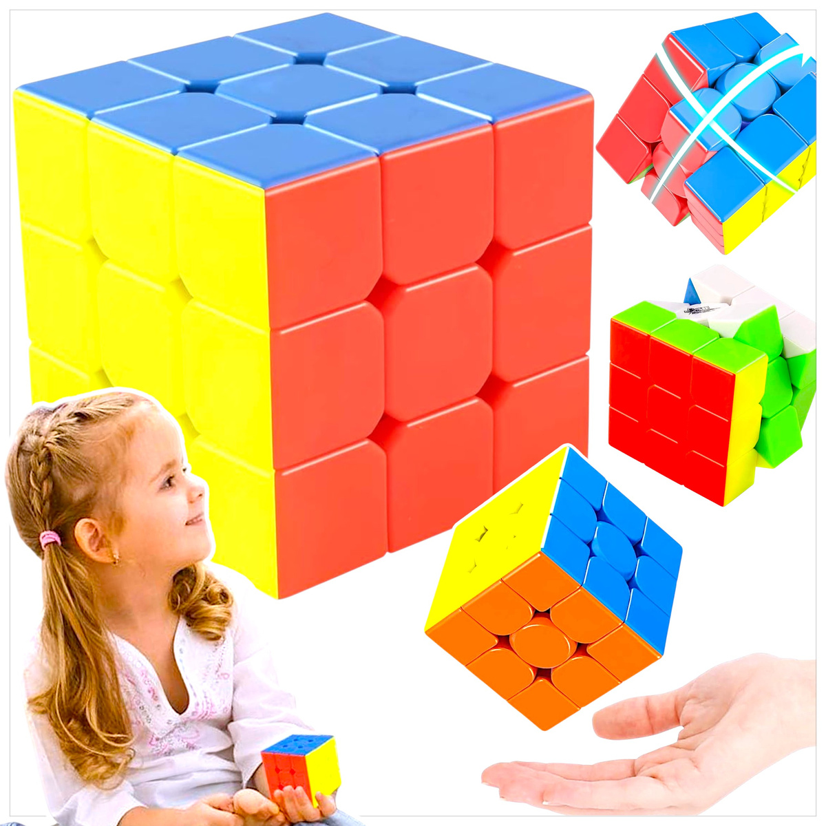 KOSTKA LOGICZNA 3X3X3 UKŁADANKA ŁAMIGŁÓWKA ZABAWKA EDUKACYJNA DLA DZIECI