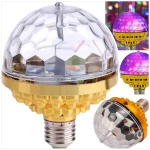 ŻARÓWKA DYSKOTEKOWA OBROTOWA LED DEKORACJA DESIGNERSKA KOLOROWY DIAMENT