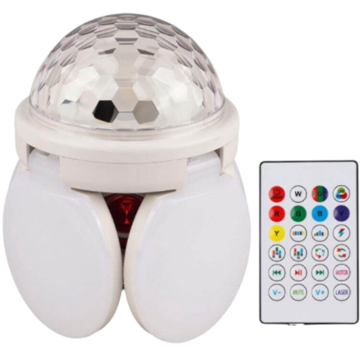 LAMPA LED SUFITOWA OBROTOWA INTELIGENTNA ŻARÓWKA GŁOŚNIK BLUETOOTH PILOT