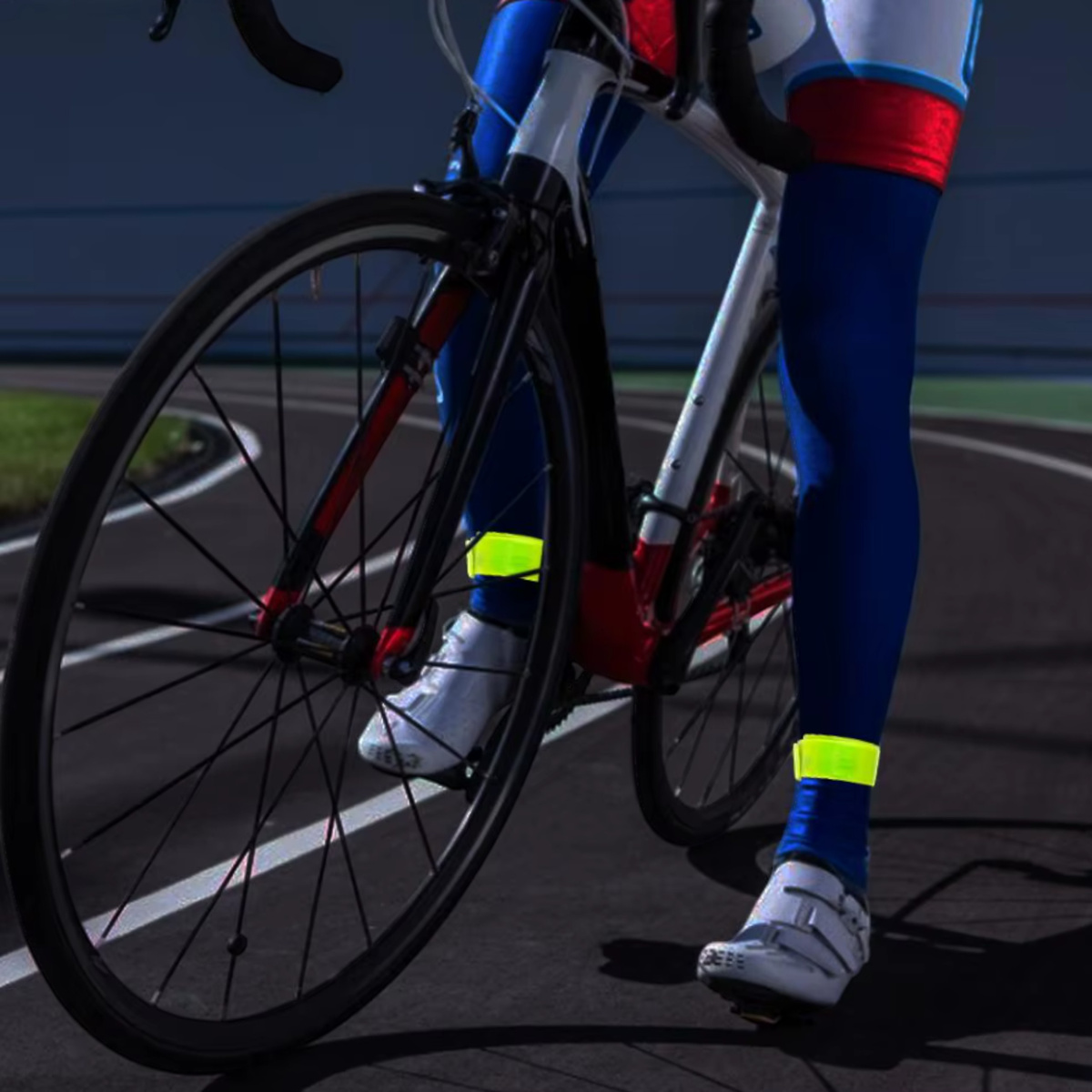 OPASKA ODBLASKOWA DO BIEGANIA DO ROWERU 40cm - ZESTAW 20 SZTUK