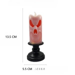 LAMPKA ELEKTRYCZNA NA HALLOWEEN OZDOBA ŚWIECZKA 13CM DUCH ŚWIECA LED 3szt.