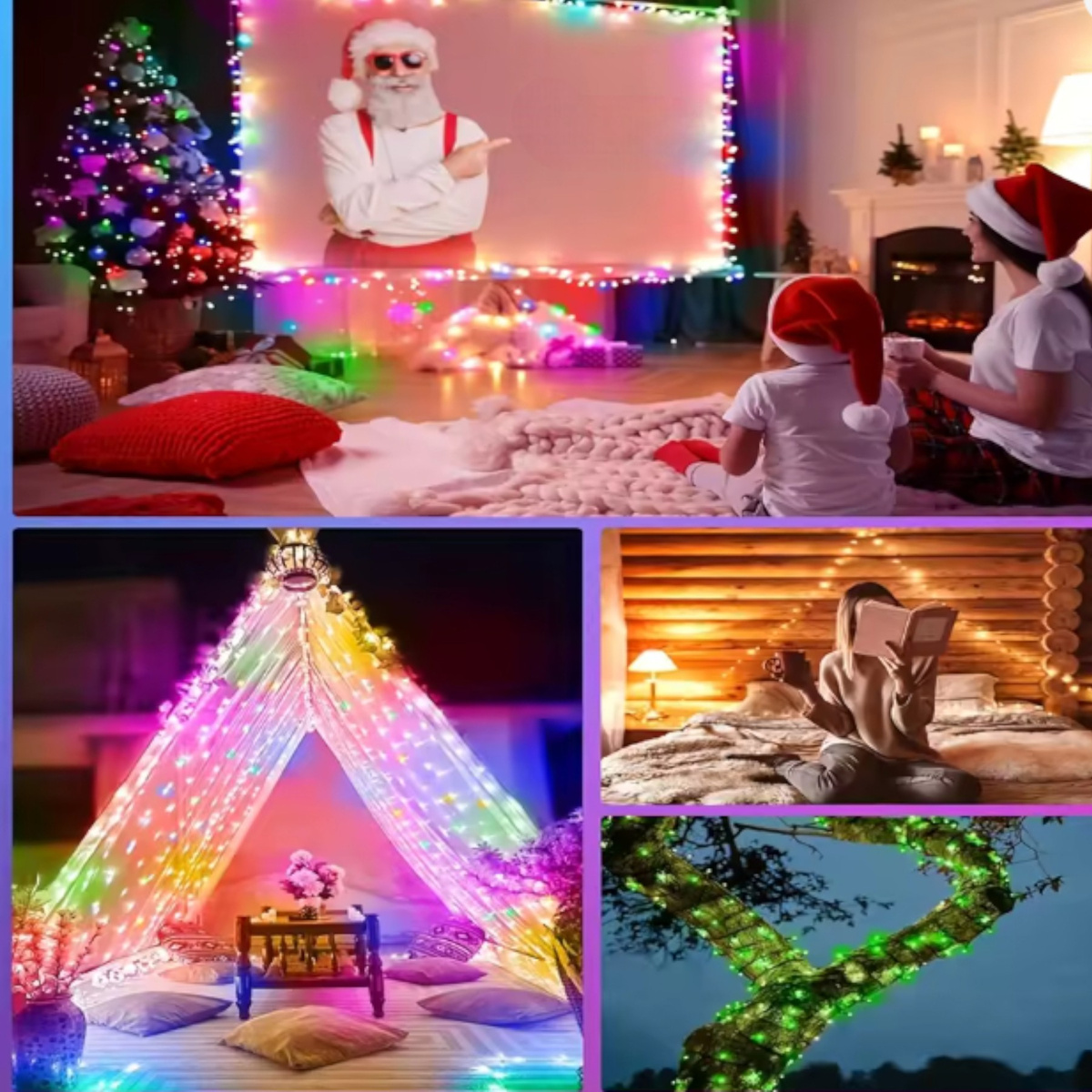 LAMPKI NA CHOINKĘ LED NA DRUCIKU ŚWIATEŁKA NA BATERIE DRUCIK OŚWIETLENIE 5M