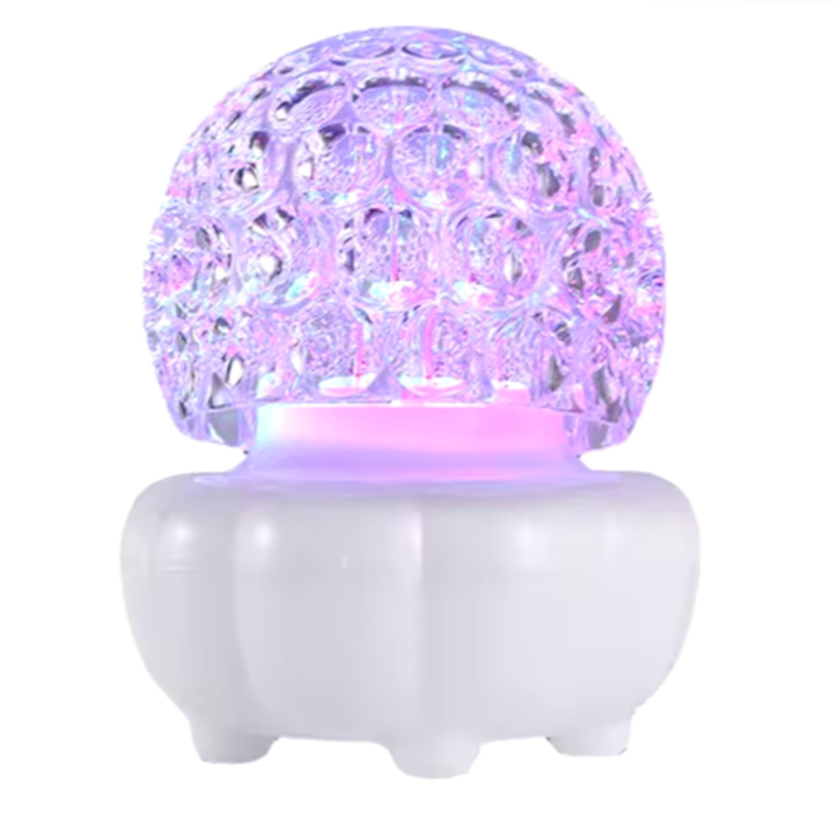 LAMPA DYSKOTEKOWA OBROTOWA LED DEKORACJA DESIGNERSKA KOLOROWY KRYSZTAŁ