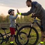 OPASKA ODBLASKOWA DO BIEGANIA DO ROWERU 30cm - ZESTAW 10 SZTUK