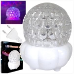 LAMPA DYSKOTEKOWA OBROTOWA LED DEKORACJA DESIGNERSKA KOLOROWY KRYSZTAŁ