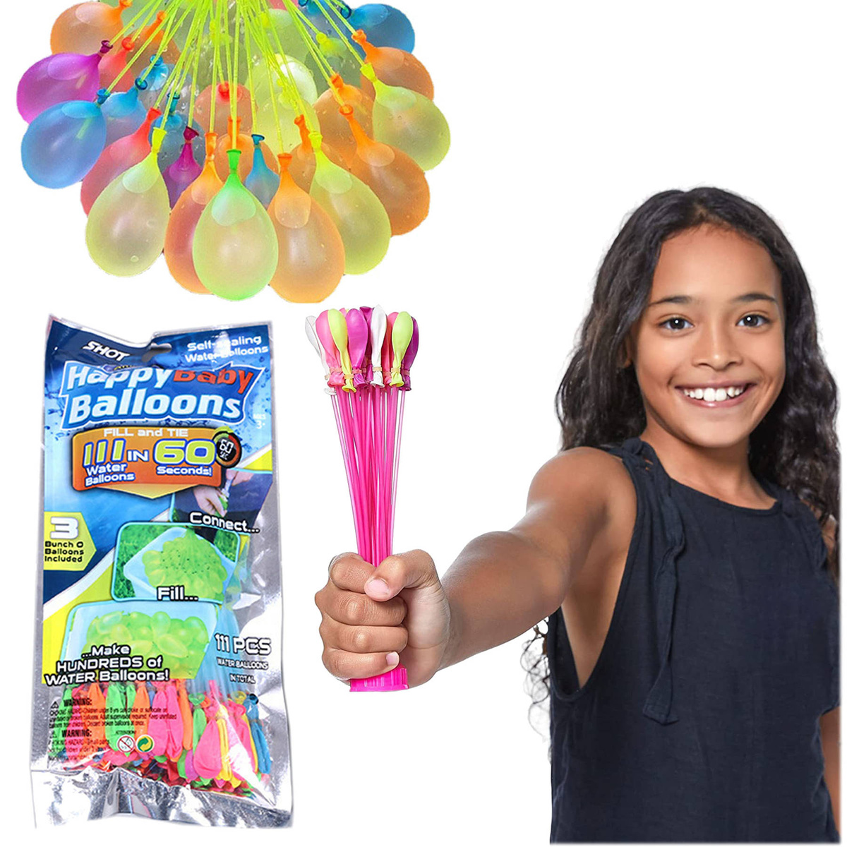 111x BOMBA WODNA BOMBY BALONY WODNE AUTOMAT NA WODĘ GWINT 111 BALONÓW 