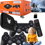 KONSOLA RETRO 2 PADY GRA TELEWIZYJNA PILOT ANDROID TV GRY SERIALE HDMI 4K