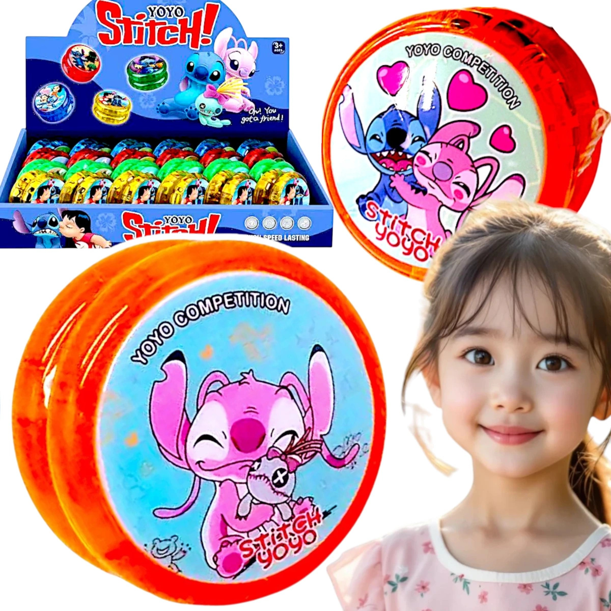 ŚWIECĄCE JOJO LILO I STICH YO-YO ZABAWKA ZRĘCZNOŚCIOWA STICH WZORY ŚWIECI