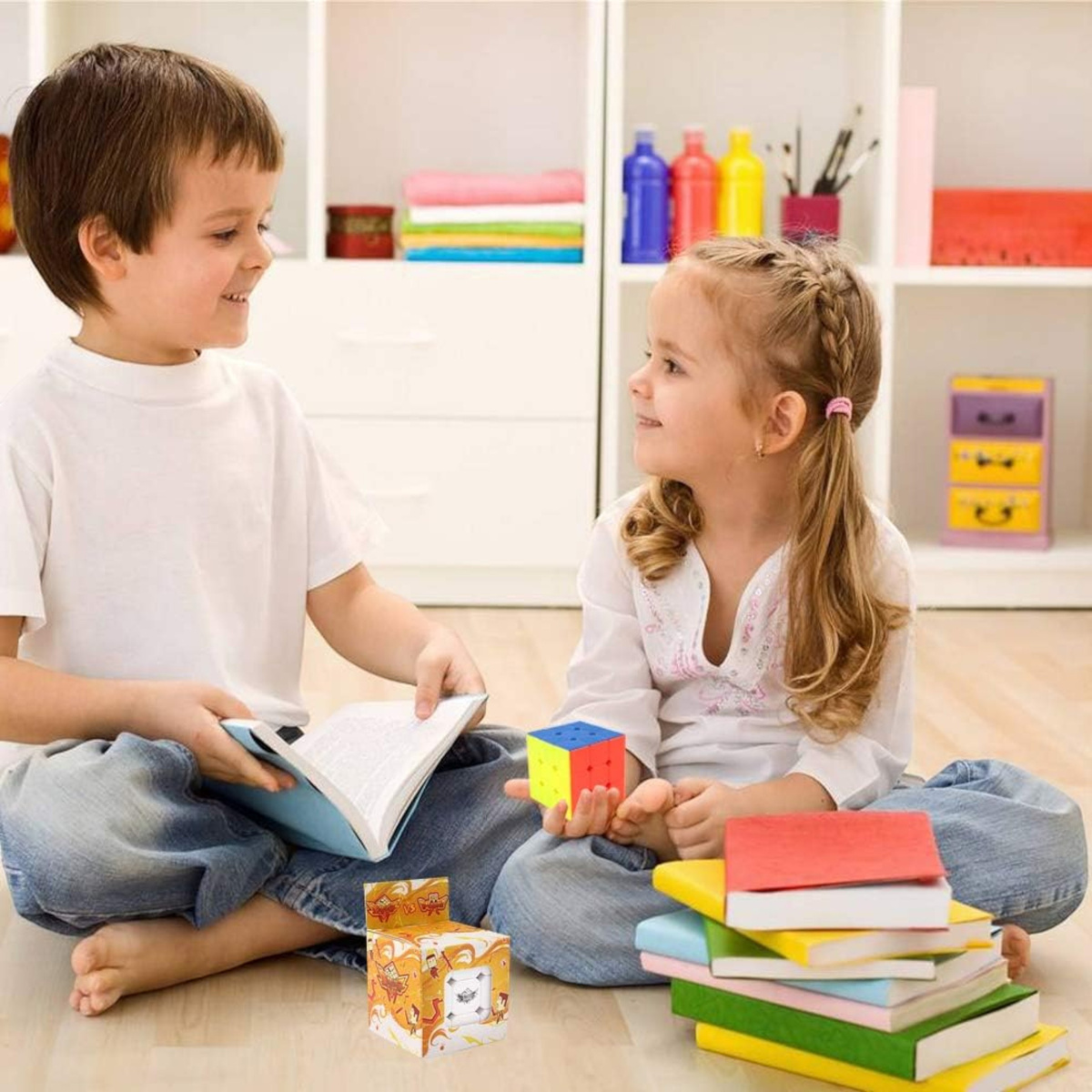 KOSTKA LOGICZNA 3X3X3 UKŁADANKA ŁAMIGŁÓWKA ZABAWKA EDUKACYJNA DLA DZIECI