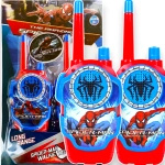 SPIDERMAN Zestaw Walkie Talkie - 2 Krótkofalówki + Zegarek z projektorem