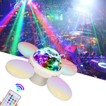 LAMPA LED SUFITOWA OBROTOWA INTELIGENTNA ŻARÓWKA GŁOŚNIK BLUETOOTH PILOT