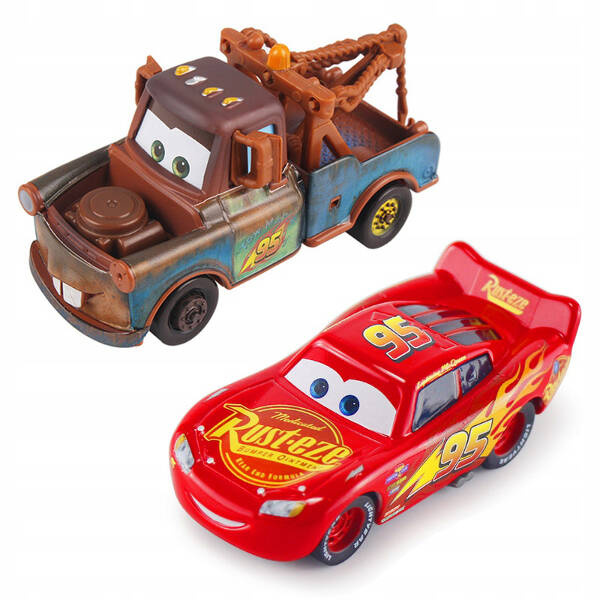 SAMOCHODY Z BAJKI CARS POJAZDY AUTA ZESTAW 12 SAMOCHODÓW 12w1 ZYGZAK ZŁOMEK