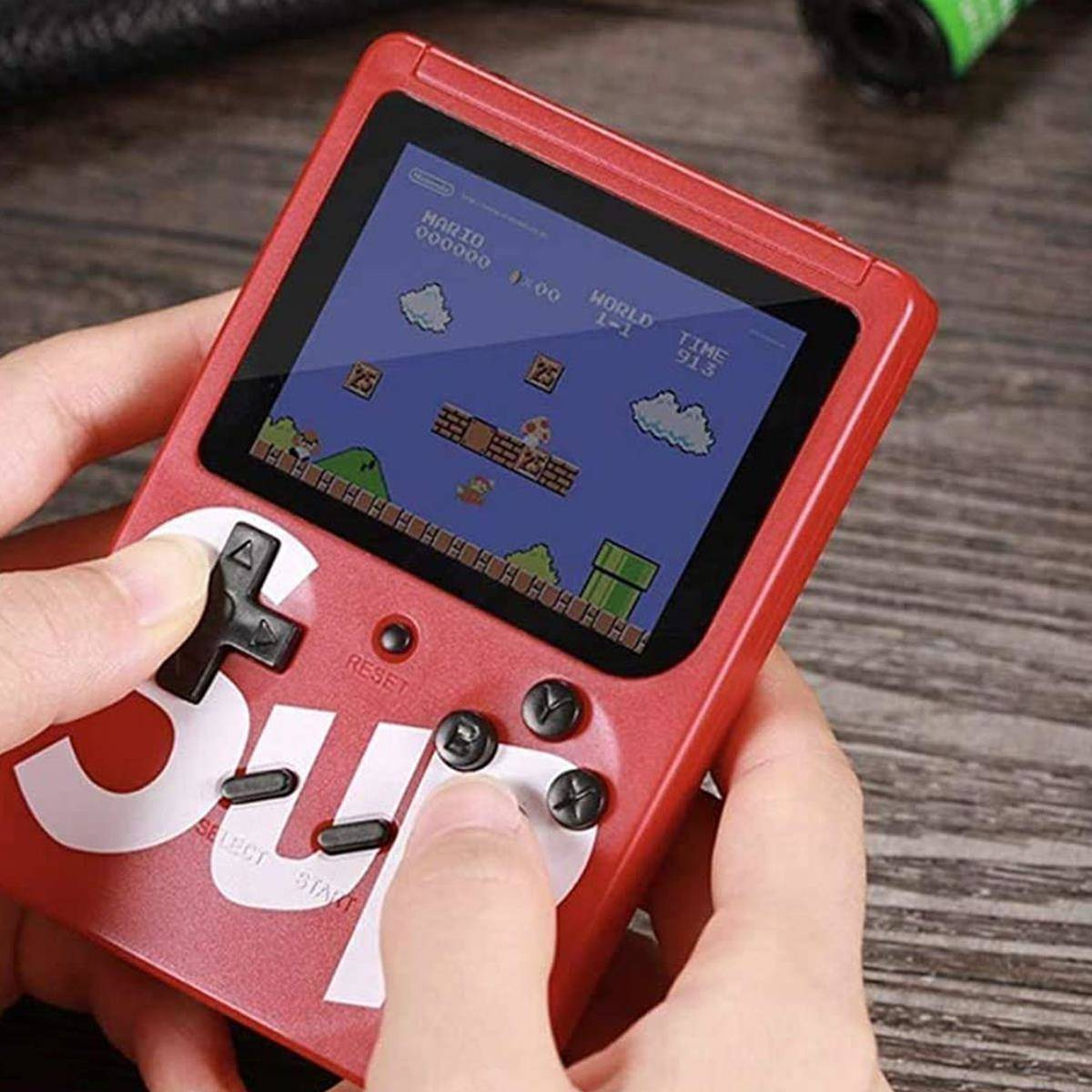 MINI KONSOLA RETRO PRZENOŚNA GRA 400 GIER NA TV KOLOROWE GIERKI GAME BOX