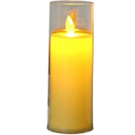 ŚWIECZKA LED 15CM ELEKTRYCZNY WKŁAD DO ZNICZY ŚWIECA EFEKT PŁOMIENIA ZNICZ (Zestaw 6 sztuk)