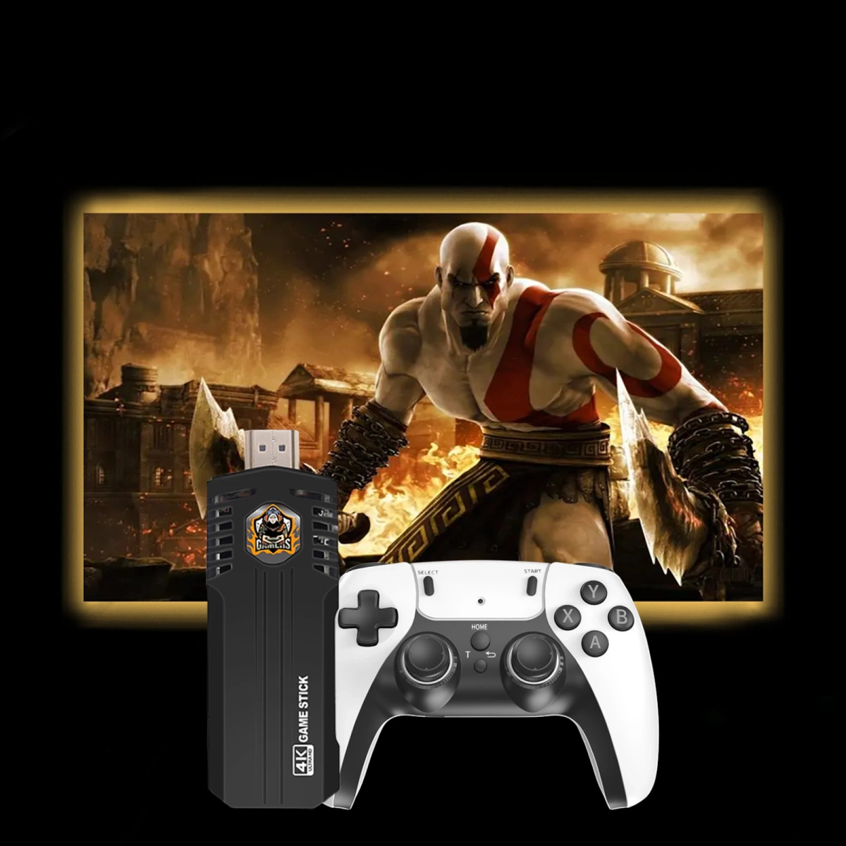 MEGA ZESTAW PROJEKTOR RZUTNIK ANDROID + KONSOLA RETRO 2x PAD