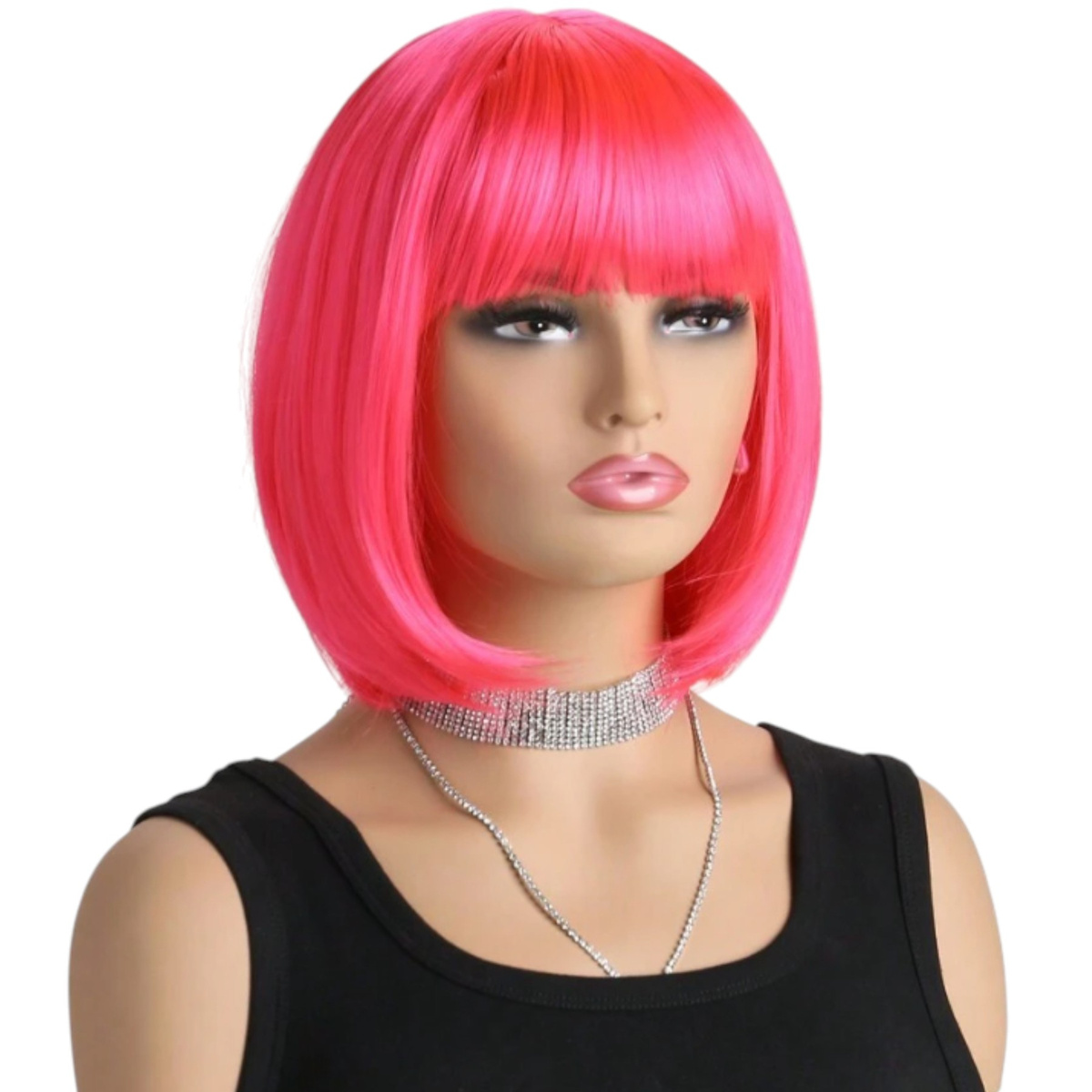 PERUKA RÓŻOWE WŁOSY