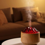 NAWILŻACZ DYFUZOR POWIETRZA LED USB AROMATERAPIA EFEKT OGNIA KOMINEK DO DOMU