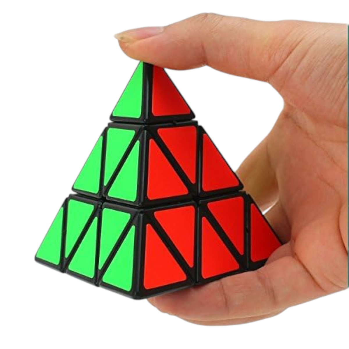 KOSTKA LOGICZNA PIRAMIDA PYRAMINX UKŁADANKA ŁAMIGŁÓWKA EDUKACYJNA DLA DZIECI