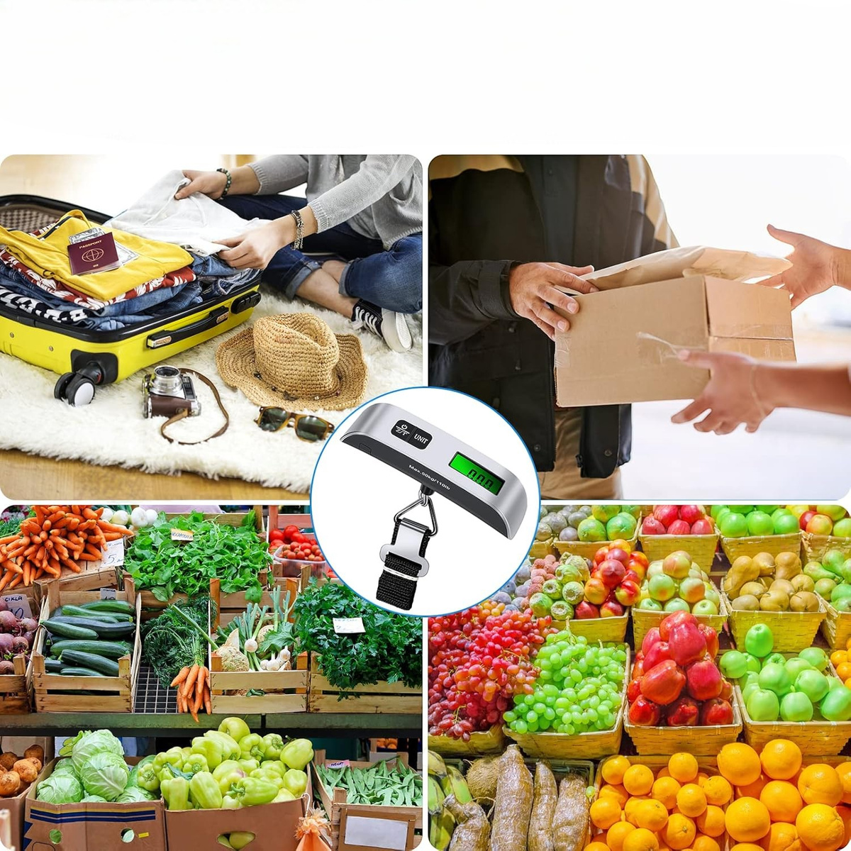 WAGA BAGAŻOWA HAKOWA PODRÓŻNA WĘDKARSKA LOTNICZA TURYSTYCZNA LCD 50kg