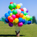 ZESTAW KOLOROWYCH BALONÓW URODZINOWYCH 8szt. NA URODZINY IMPREZĘ 