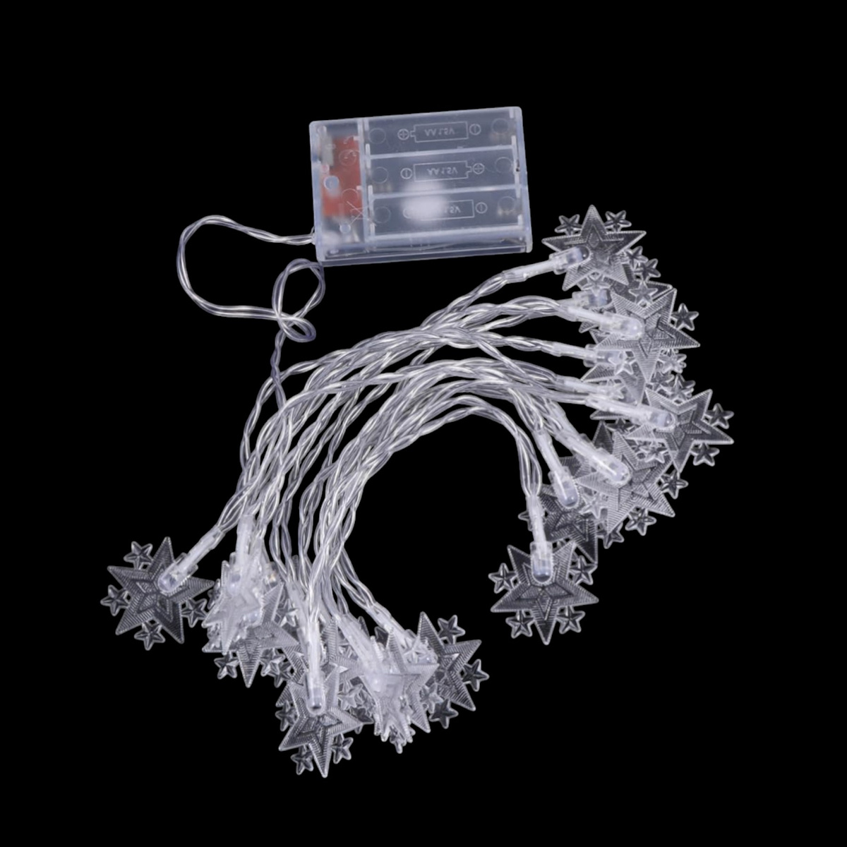 LAMPKI ŚWIĄTECZNE KSZTAŁT GWIAZD DEKORACJA ŁAŃCUCH LED KOLOROWE GWIAZDKI