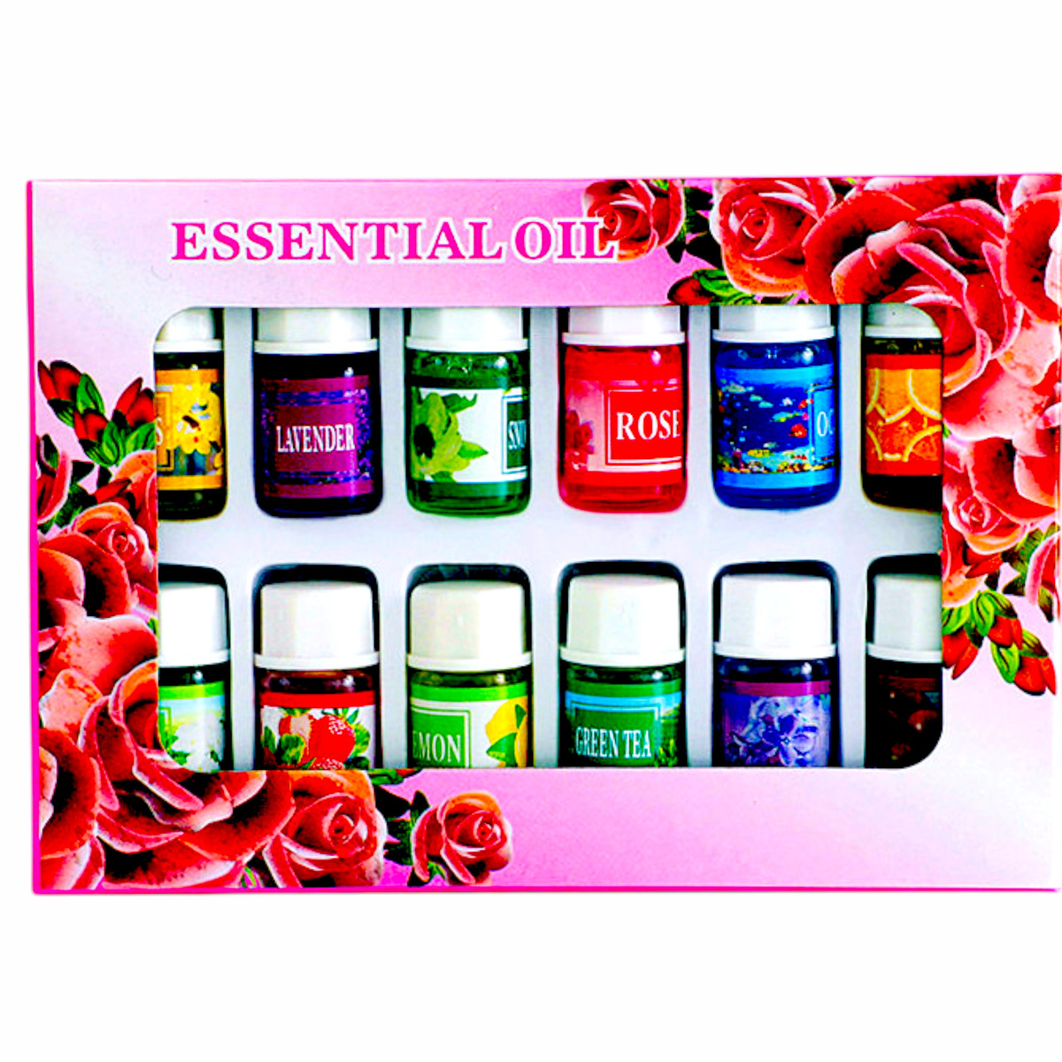 OLEJKI ZAPACHOWE DO NAWILŻACZA DYFUZORA ZESTAW AROMATERAPIA ESSENCE 12 SZTUK