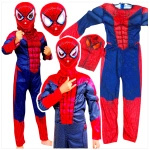SPIDERMAN - STRÓJ DLA CHŁOPCA GRUBY Z MIEŚNIAMI DELUXE