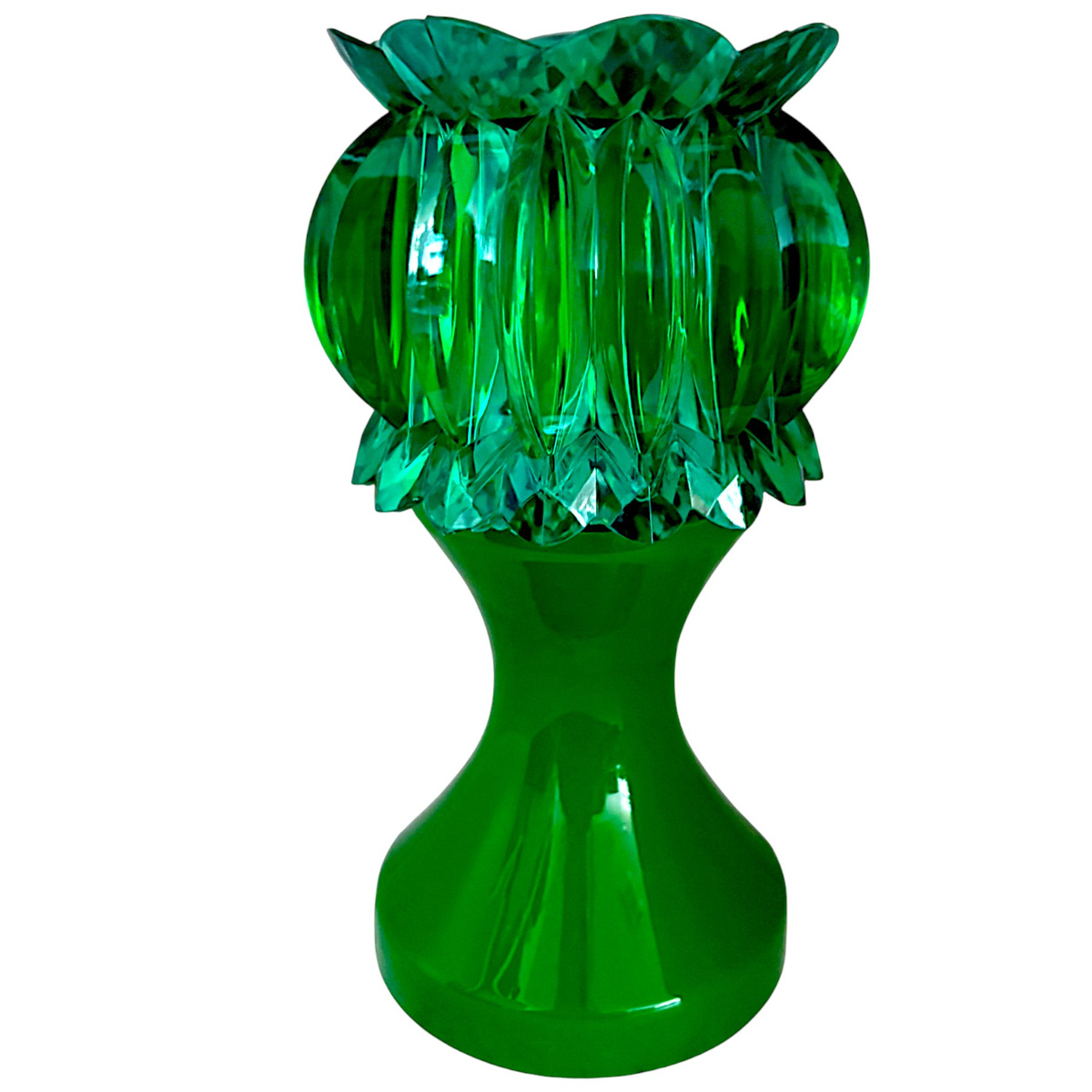 LAMPKA LED OBROTOWA DEKORACYJNY PROJEKTOR OBROTOWY ŚWIECI LED 18CM KRYSZTAŁ