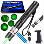 WSKAŹNIK LASEROWY POINTER LASER ZIELONY USB MOCNY DUŻY ZASIĘG AKUMULATOR