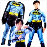 BATMAN - STRÓJ DLA CHŁOPCA GRUBY Z MIĘŚNIAMI DELUXE