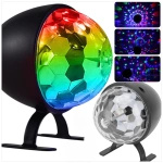 MINI KULA DYSKOTEKOWA LAMPA OBROTOWA KOLOROWA NA IMPREZĘ REFLEKTOR LED RGB